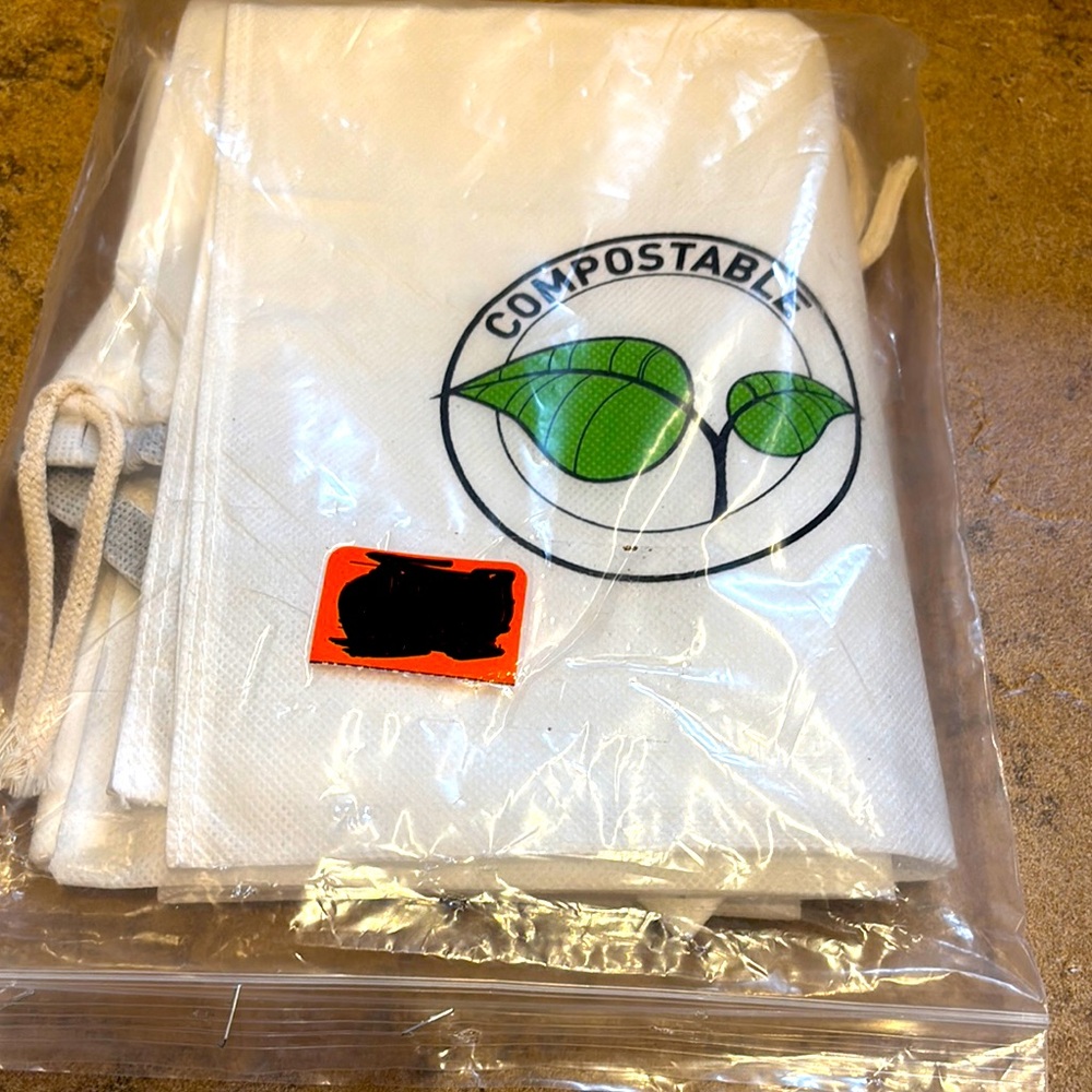 Compostable Bags | White Eco Friendly Environmentally Helping | Heal The World